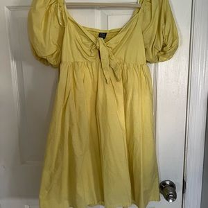 Yellow babydoll dress